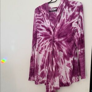 Purple Tie-Dye Women's Top